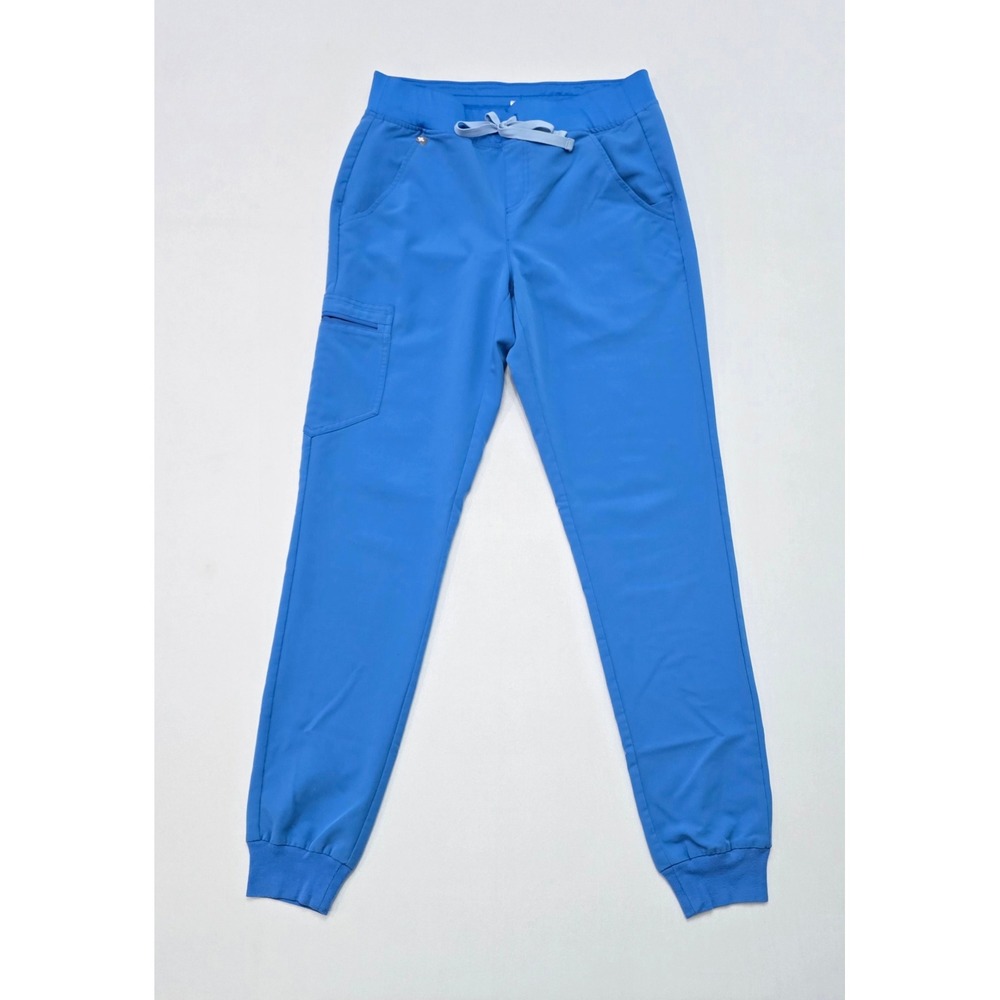 FIGS Zamora Jogger Scrub Pants Womens S/T Capri Blue LTD EDT Color 6 Pockets